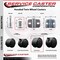 Service Caster 2-3/8'' Chair Casters Nylon Hood Twin Wheel 7/16'' Grip Ring Stem, 5PK SCC-GR02S60-NYS-716-5 - alternate 2